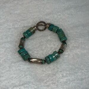 Silpada turquoise and silver bracelet